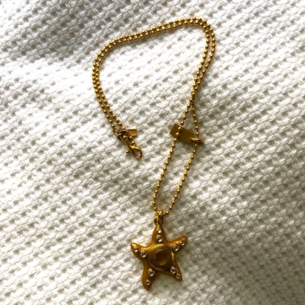 Coach starfish necklace